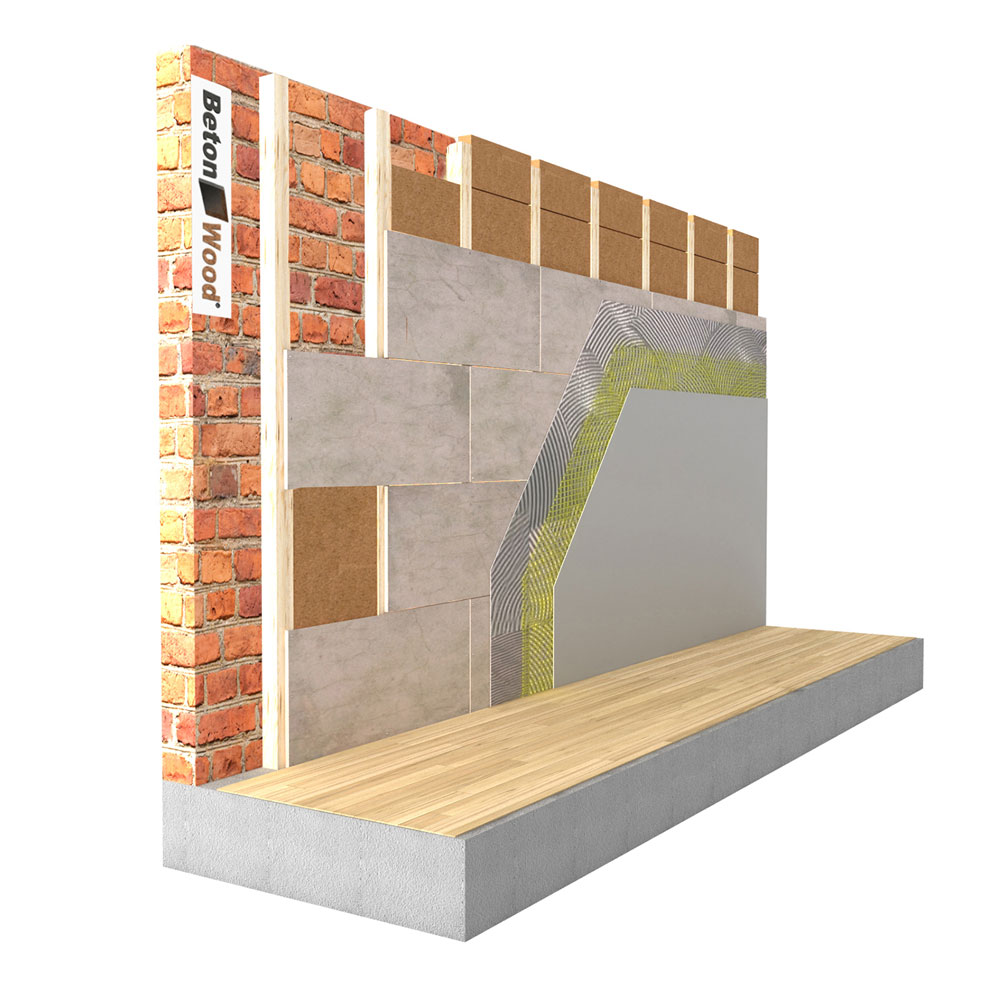 Cappotto termico eco bio compatibile interno in fibra di legno con cementolegno