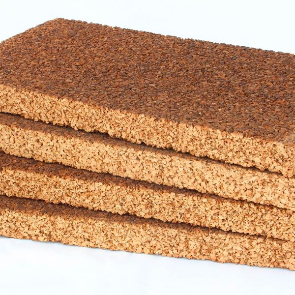 Cappotto termico eco bio compatibile in sughero biondo Cork Panels densità 160kg/mc