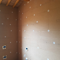 Cappotto termico eco bio compatibile interno in fibra di legno ad elevata densità